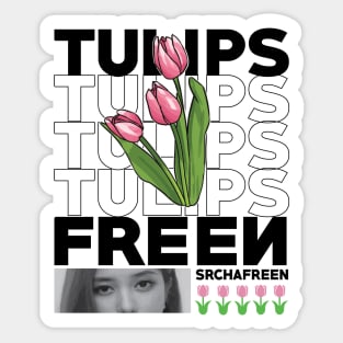 Freen Sarocha Flower Tulips - Gap The series Girls Love Sticker